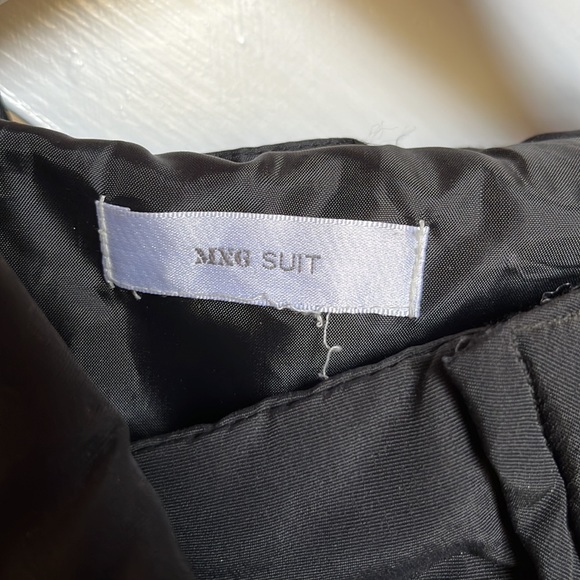 Black 3/4 length sleeve Mango spring weight puffer sz 8 - Picture 2 of 5